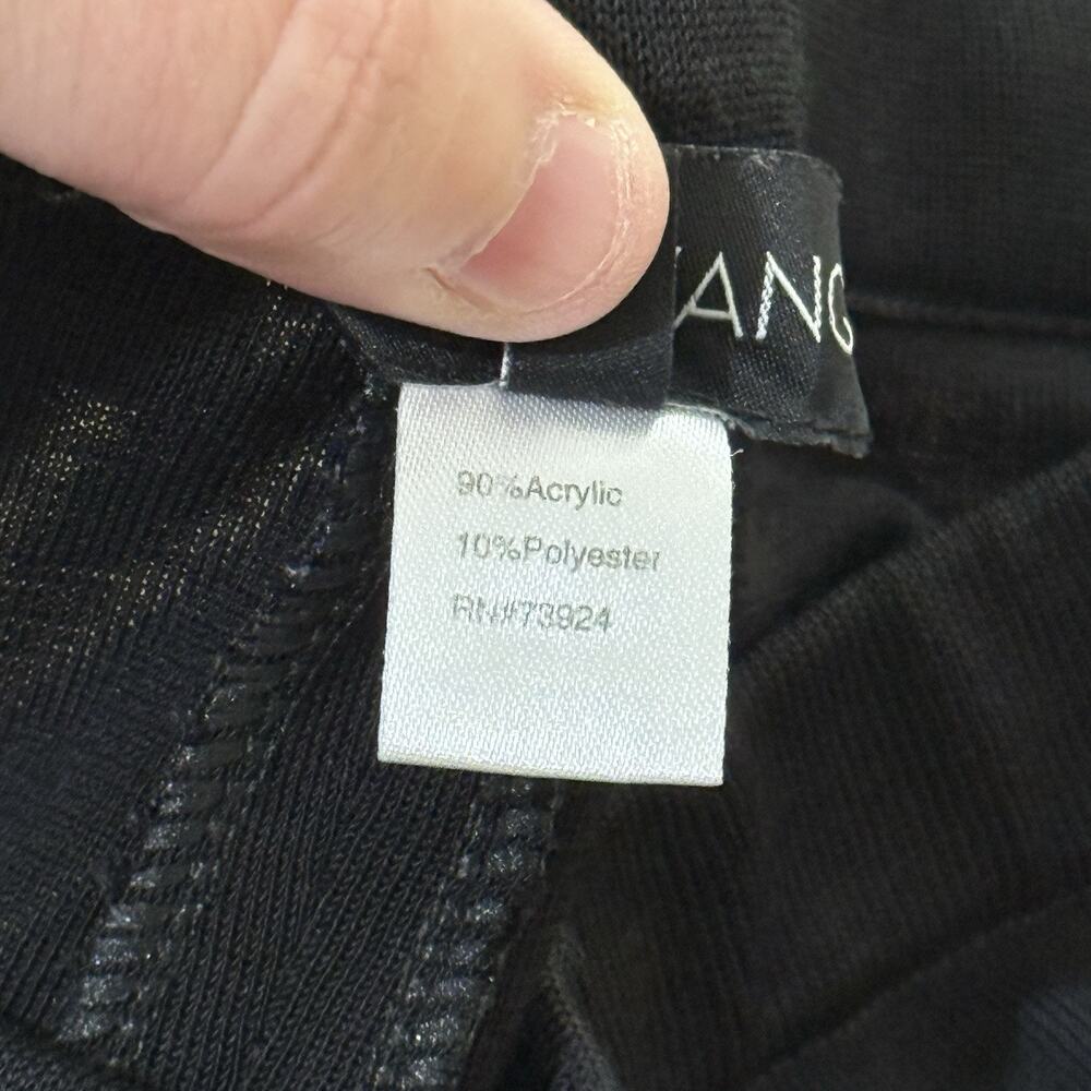 Ming Wang Black Pull On Pants Womens L Office Career Minimalist Quiet Luxury - Picture 3 of 9